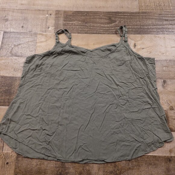 Torrid Olive Green Knot Strap Cami Tank Top Plus 3X - Picture 6 of 8